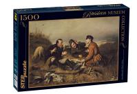 Puzzle 1500 Perov Odpočinek lovců (ze sbírek ruských muzeí)