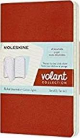 Moleskine: Volant zápisníky linkované oranžový modrý S