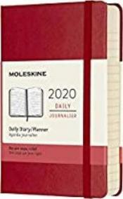 Moleskine: Diář 2020 denní tvrdý červený S