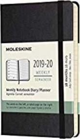 Moleskine: Plánovací zápisník 2019-2020 tvrdý černý S