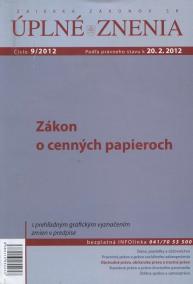 UZZ 9/2012 Zákon o cenných papieroch