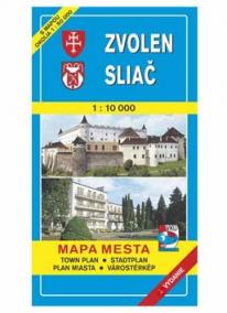 Zvolen Sliač Mapa mesta Town plan Stadtplan Plan miasta Várostérkép