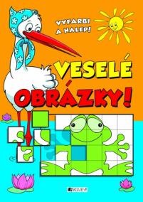 Veselé obrázky . vyfarbi a nalep