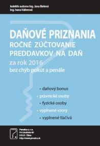 Daňové priznania za rok 2016