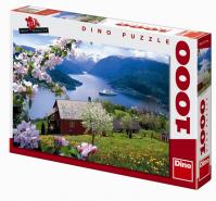 Norský fjord - puzzle 1000 dílků