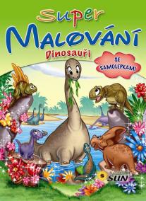 Super malování - Dinosauři se samolepkam