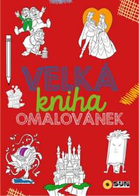 Velká kniha omalovánek - červená