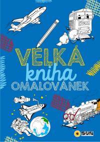 Velká kniha omalovánek - modrá