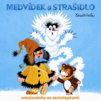 Medvídek a strašidlo - omalovánka se samolepkami