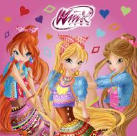 Winx Club fashion - čtvercové omalovánky