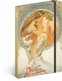 Notes - Alfons Mucha – Poezie, linkovaný, 13 x 21 cm