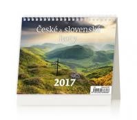 Kalendář stolní 2017 - MiniMax/České a slovenské hory