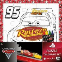 Puzzle vymaľovanky/ Cars 2