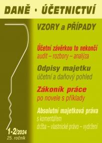 DÚVaP 1-2/2024 Účetní a daňové odpisy majetku