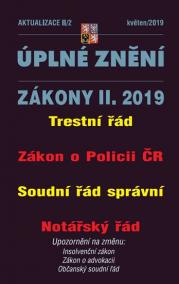 Aktualizace II/2 - Úplné znění zákonů po novele: Trestní řád, Zákon o policii ČR, Soudní řad správní