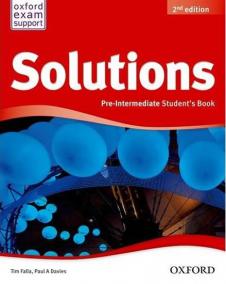 Solutions Pre-Intermediate Student´s Book 2nd Edition