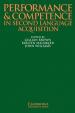 Performance and Competence in Second Language Acquisition: PB