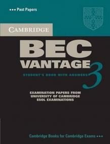 Cambridge BEC Vantage 3 Student´s Book with Answers