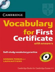 Cambridge Vocabulary for First Certificate: Edition without answers