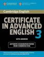 Cambridge Certificate in Advanced English 3 for Updated Exam Student´s Book with answers