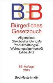 Bürgerliches Gesetzbuch BGB: mit Allgemeinem Gleichbehandlungsgesetz