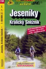 Jeseníky, Králický Sněžník - cyklomapa