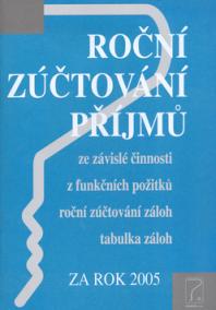 Roční zúčtování příjmů 2005