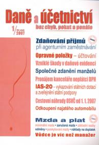 Daně účetnictví odvody 1/2007