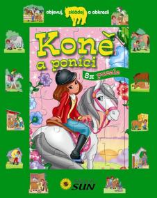 Koně a poníci - 8 x puzzle