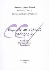 Kapitoly ze základů pedagogiky