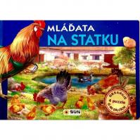 Mláďata na statku - Slož si knížku (4 puzzle o 48 dílcích)