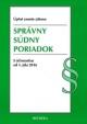 Správny súdny poriadok, Úzz, 2015