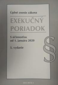 Exekučný poriadok. Úzz, s účinnosťou od 1. januára 2020, 5. vydanie