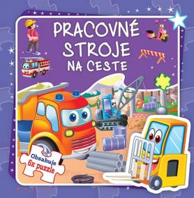 Pracovné stroje na ceste - Obsahuje 6x puzzle