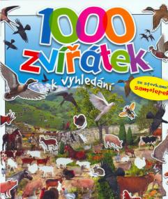 1000 Zvířátek k vyhledání - se stovkami samolepek