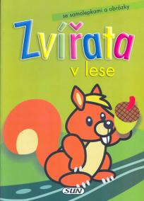 Zvířata v lese - Veverka se samolepkami