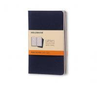 Moleskine: Sešity 3 ks linkované modré S