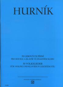 50 lidových písní pro housle a klavír ve snadném slohu