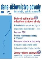 Dane, účtovníctvo, odvody 12-2016