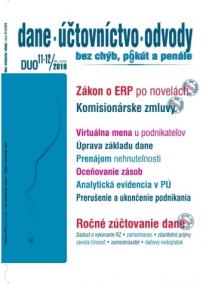 Dane, účtovníctvo, odvody 11-12/2019